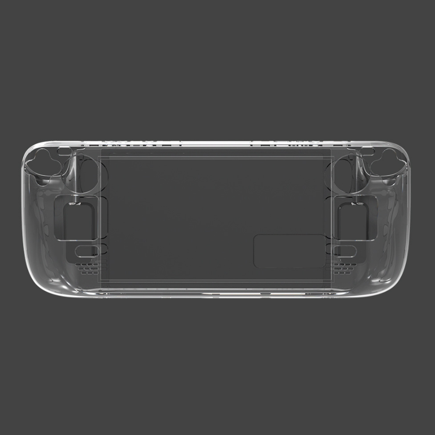 Anti Slip Hard PC Transparent Shell Case Skin for Steam Deck Crystal Clear Protective Case Game Console Cover