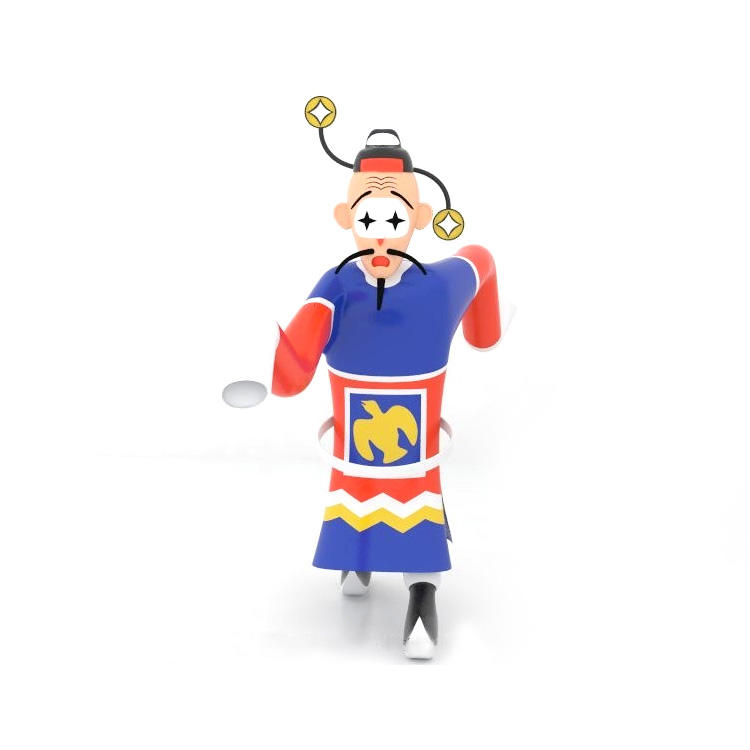 Мультипликационная 3D-фигурка из смолы