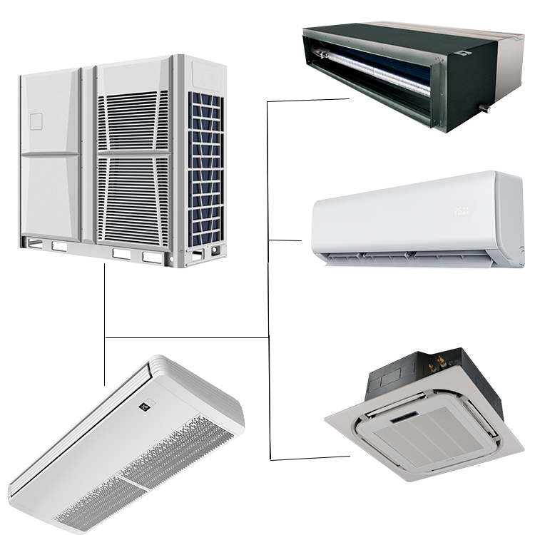Competitive Price Central VRV VRF DC Inverter Air Conditioning Cooling & Heating System for Home