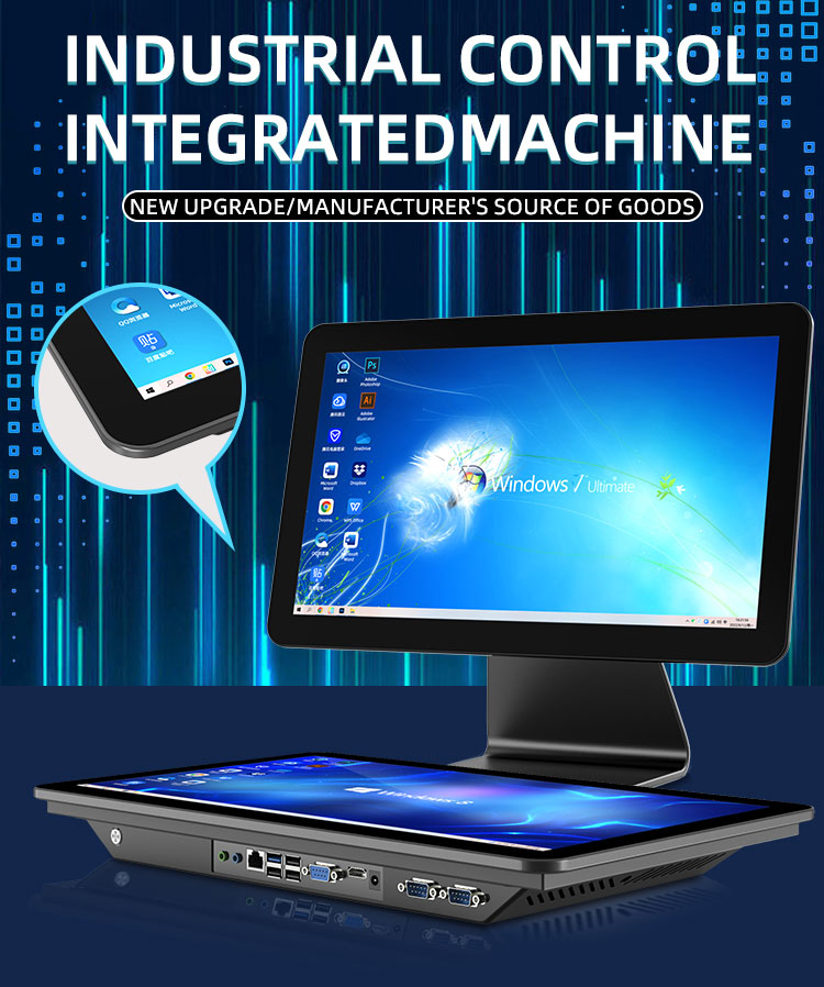 Win 10 Tablet 15.6/21.5/27/32 Inch Wall Mount Panel Tablet Android 11 12 RK3588 Rugged Black Flat Panel PC Tablet