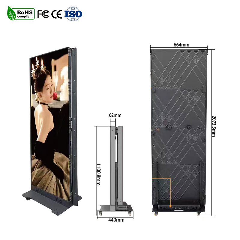 QIANFAN P2.5 Indoor/Outdoor Full Color LED Digital Signage Advertising Display with 1500cd Brightness and Waterproof Design