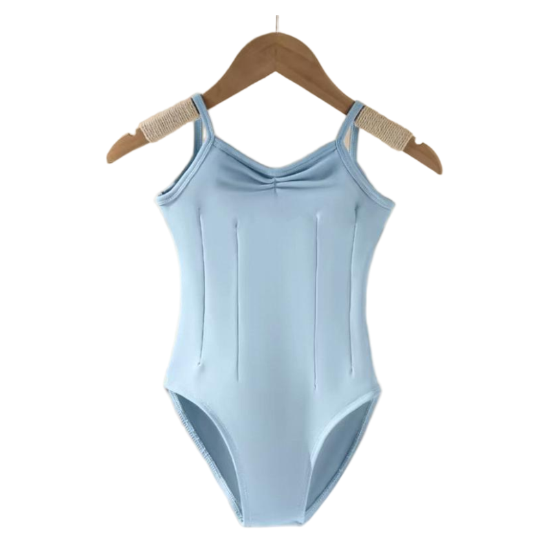 Girls Summer Sleeveless Strap Leotard