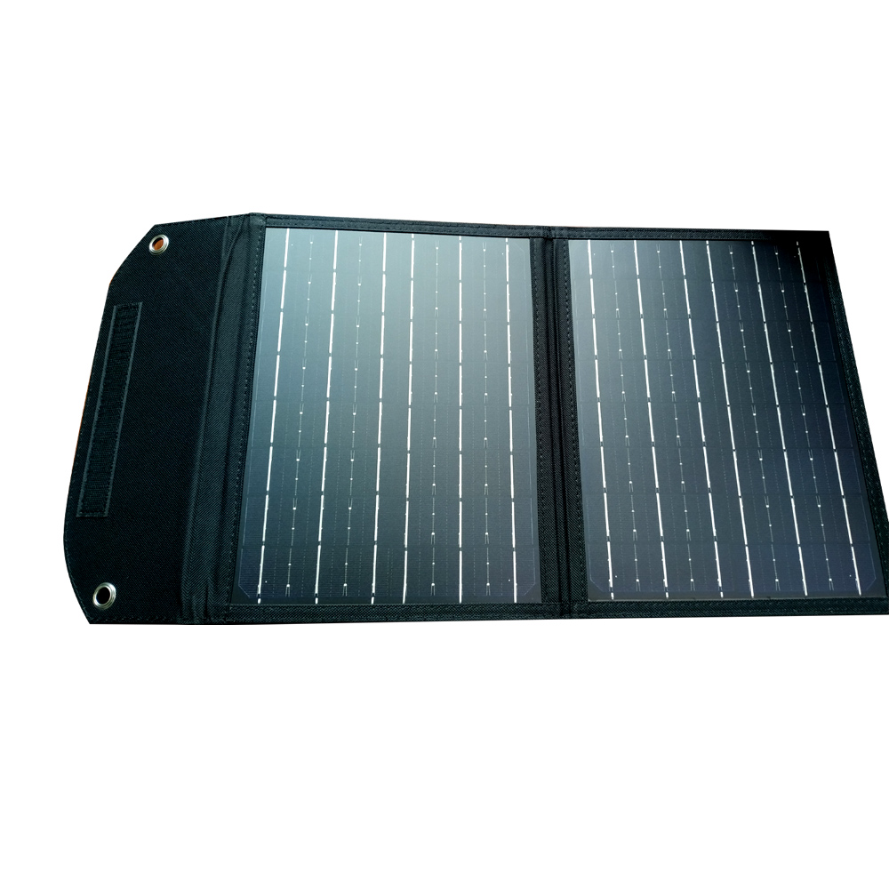 20/40/60W Monocrystalline Silicon Solar Panel Charger Outdoor Emergency Phone Charger Photovoltaic Power Supply