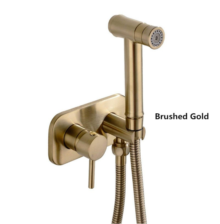 Комплект биде в цвете «брашированное золото» (Brushed Gold)