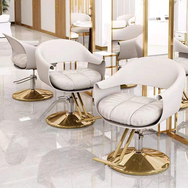Розово-золотое гидравлическое кресло