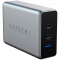 SATECHI SATECHI 100W USB-C PD Compact Charger- EU ( x2 Type-C / x1 Type-A) (space gray)