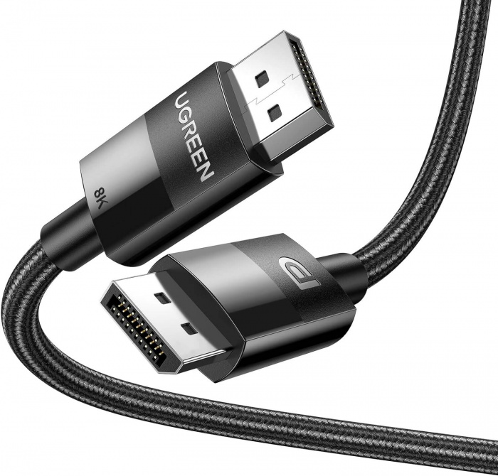 Кабель Ugreen DP114 DisplayPort 1.4, 8K/60Hz, 4K/144Hz, 2m 80392