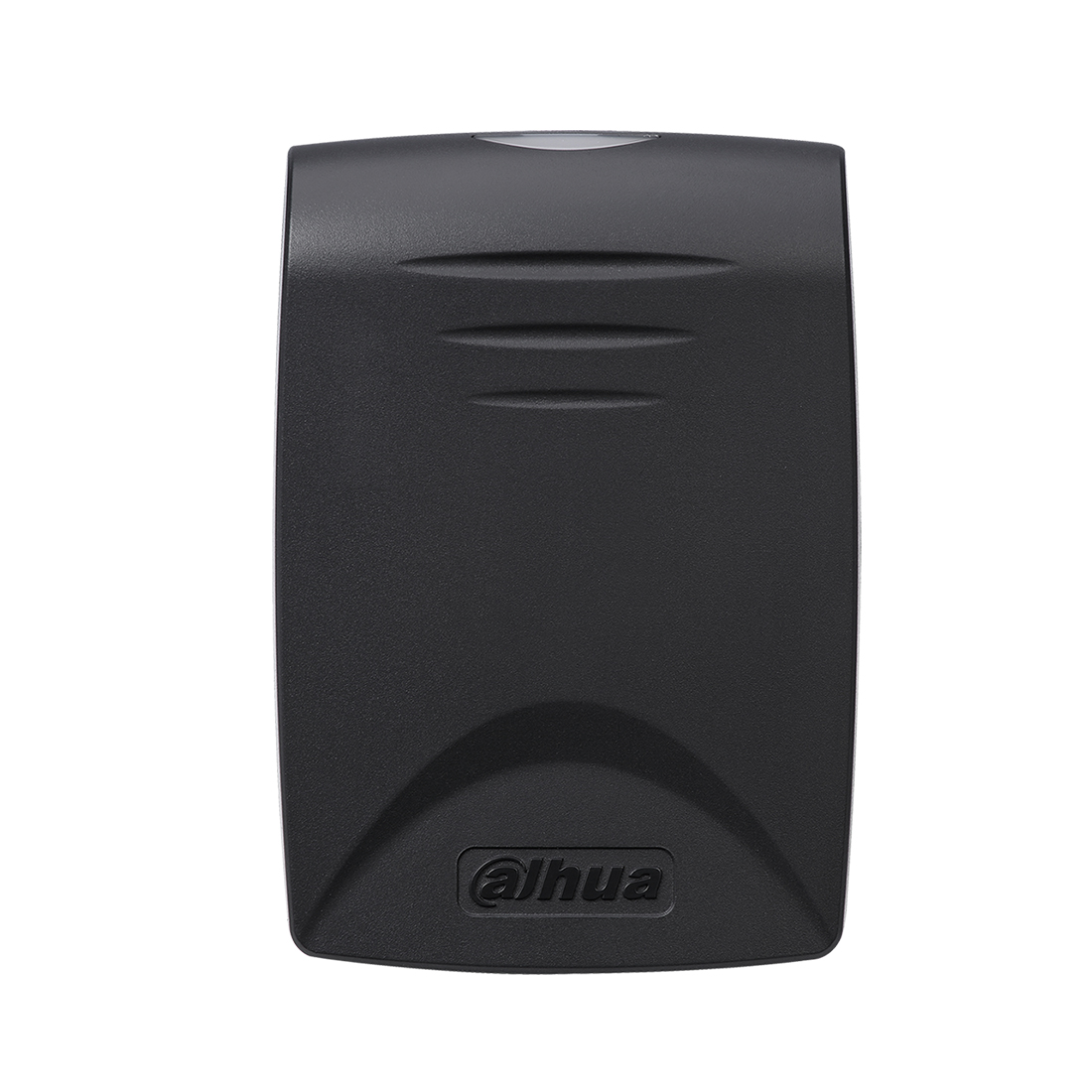 RFID считыватель, Dahua, DHI-ASR1100B, адаптирован к работе на улице в любое время года: защита корпуса от пыли и влаги соответствует стандарту IP67, рабочие температуры — -30 °C… +60 °C. Формат считываемых карт — Mifare. Дальность считывания — 6 ~ 8 см, продолжительность — менее 0.1 с.
