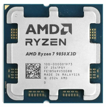 Процессор AMD Ryzen 7 9850X3D, AM5, 4.7GHz base 5.6GHz Turbo, 96Mb L3, 8C/16T, TRAY