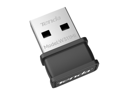 USB адаптер Tenda W311MI AX300 Dual-band Wi-Fi 6 Қара