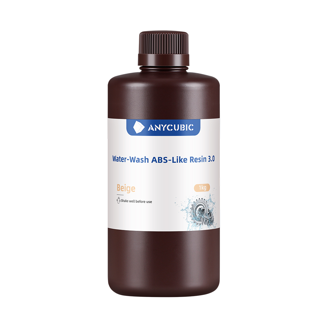 Фотополимерная смола для 3D-печати Anycubic Water-Wash ABS-Like Resin 3.0 SSXAB3BG-10, 1 литр, Бежевый