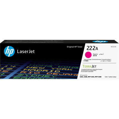Лазерный картридж HP W2223A пурпурный 222A для HP LJ3303/LJ3203 (1200 стр)