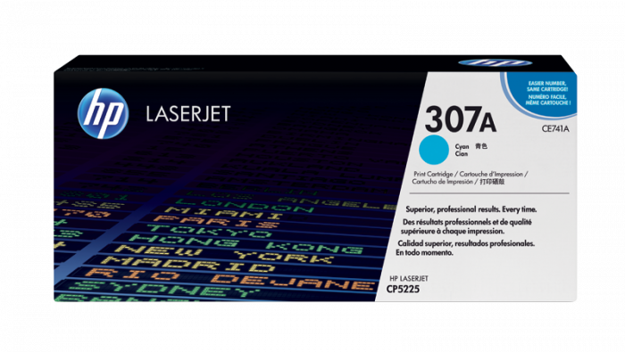 Картридж лазерный HP CE741A Cyan для HP LaserJet CP5225, до 7300 страниц