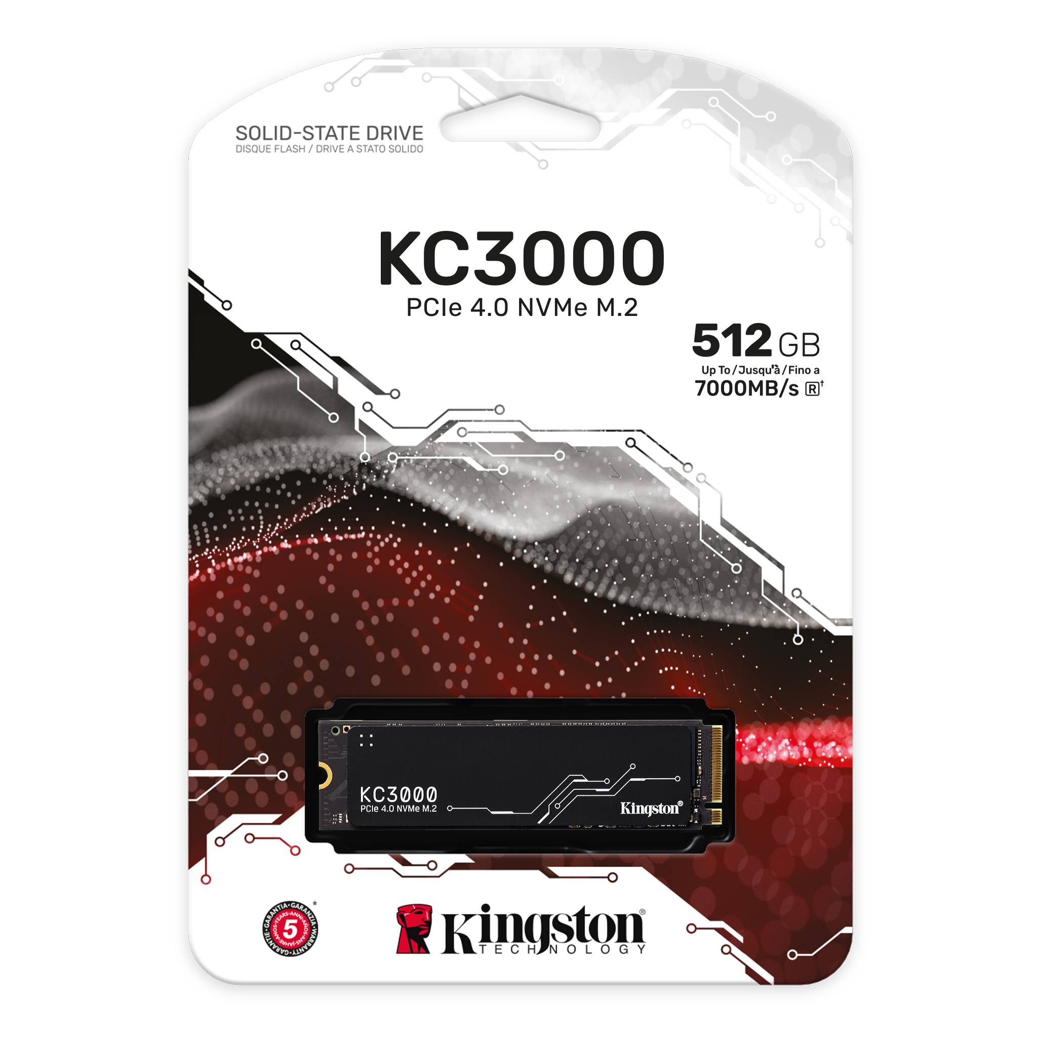 SSD қатты дискі 512GB Kingston SKC3000S/512G PCIe 4.0 NVMe M2