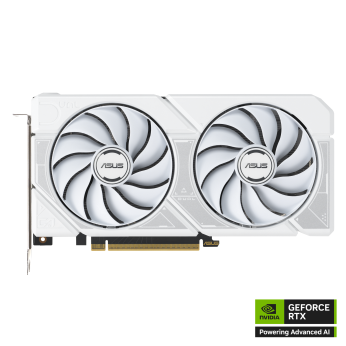 Видеокарта ASUS DUAL-RTX5060TI-O16G-WHITE, 16Gb GDDR7, 128 Bit, 4608 CUDA, HDMI, DP, WHITE, BOX
