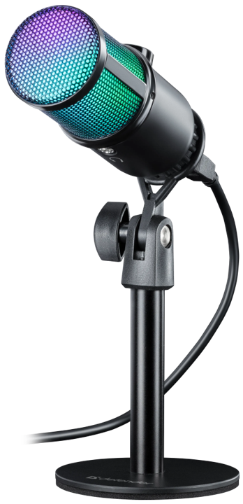 Ойын стрим микрофоны Defender Glow GMC 400 USB қара