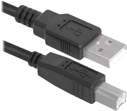 Кабель Defender USB04-10 USB2.0 AM-BM, 3.0м (для принтера)