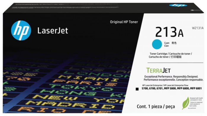Картридж лазерный HP W2131A 213A Cyan LaserJet Toner