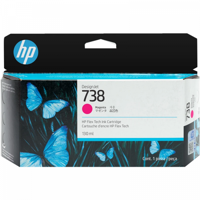 Струйный картридж HP 738 498N6A пурпурный 130 мл для HP DesignJet T850, T950