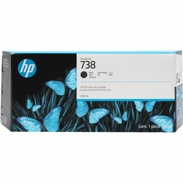 Струйлы картридж HP 738 498N8A қара 300 мл HP DesignJet T850, T950 үшін