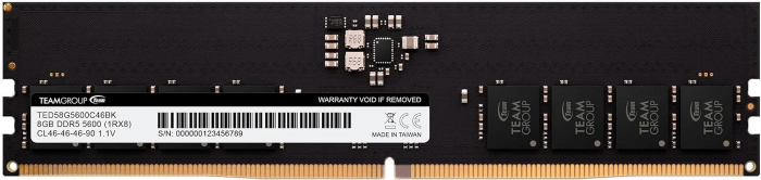 ОЗУ Team Group Elite DIMM DDR5 8Gb, 5600MHz, CL46, 1.1v