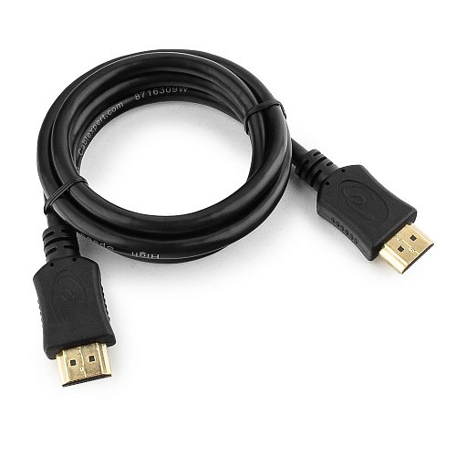 Кабель HDMI Cablexpert CC-HDMI4L-1M, 1м, v1.4, 19M/19M, черный