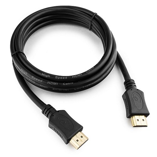 HDMI кабелі Cablexpert CC-HDMI4L-6, 1.8м, v1.4, 19M/19M, қара