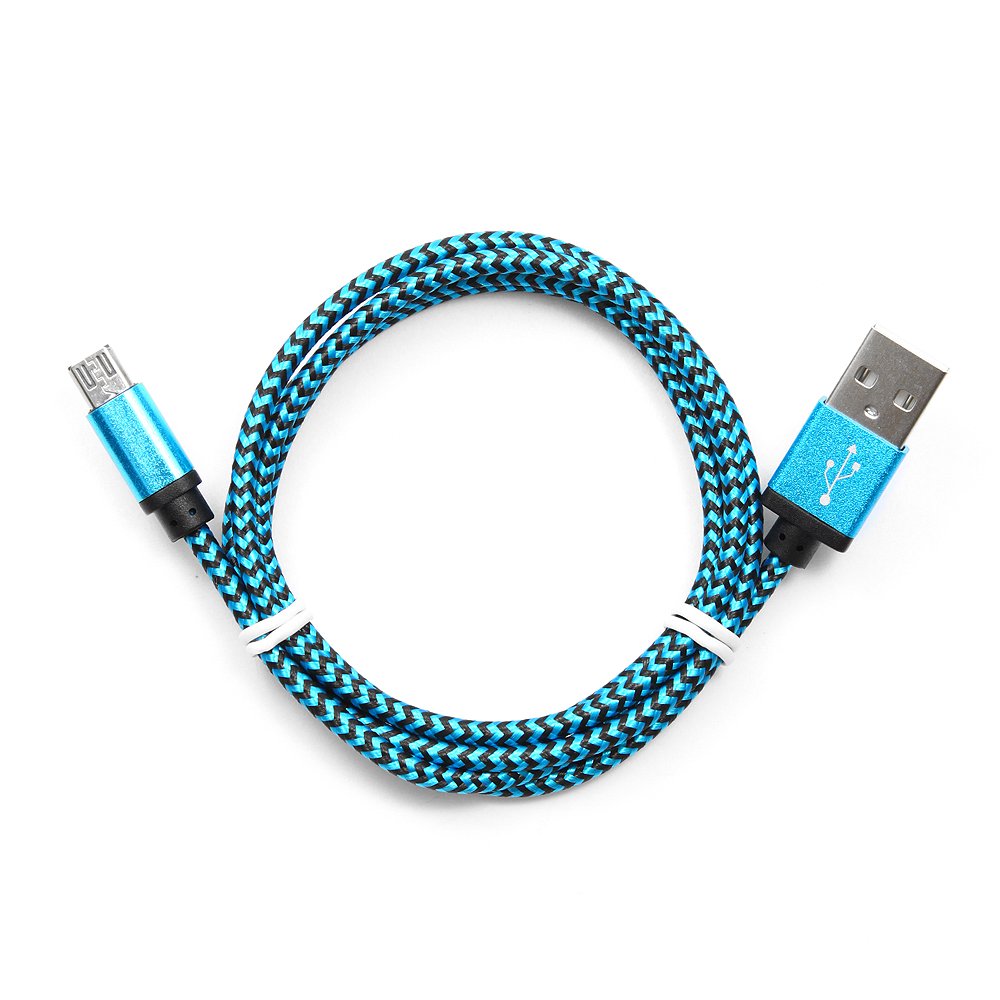 USB 2.0 кабелі Cablexpert CC-mUSB2bl1m, USB-MicroUSB, 1м, көк
