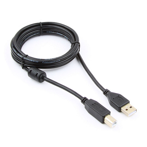 Кабель USB 2.0 Pro Cablexpert CCF-USB2-AMBM-6, AM/BM, 1.8м, черный