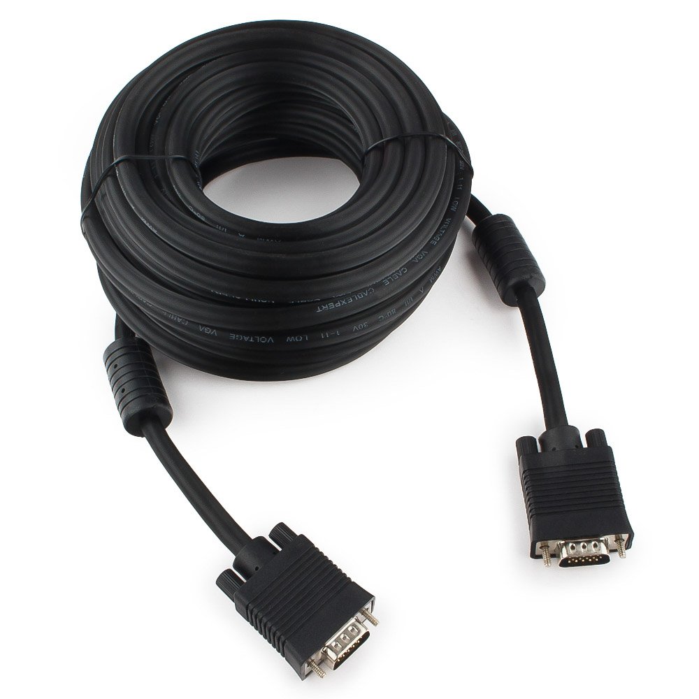 Кабель VGA Premium Cablexpert CC-PPVGA-10M-B, 10м, черный