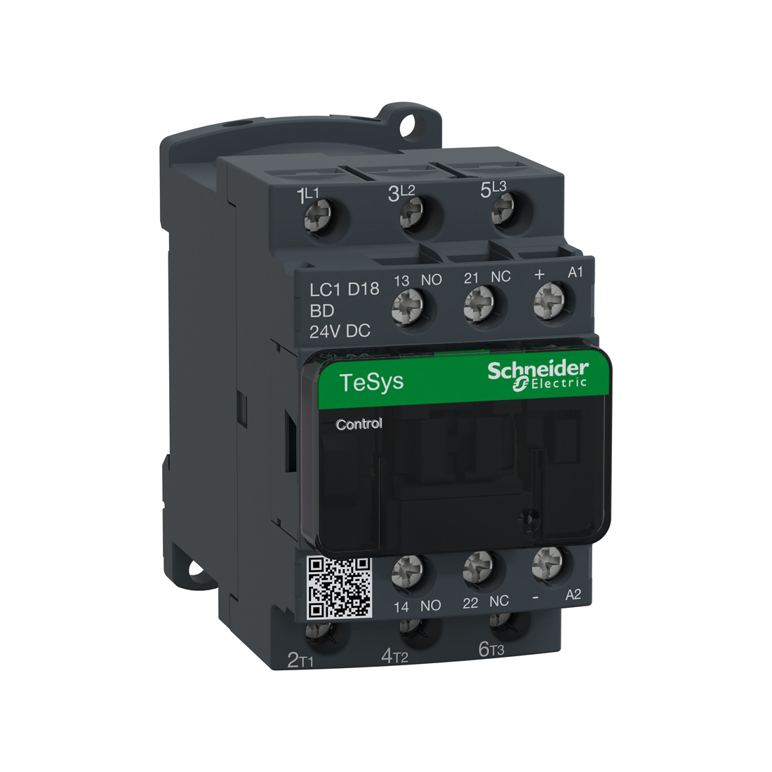 Контактор, SE, LC1D18BD, 3Р 18А НО+НЗ 24В DС винт.зажим
