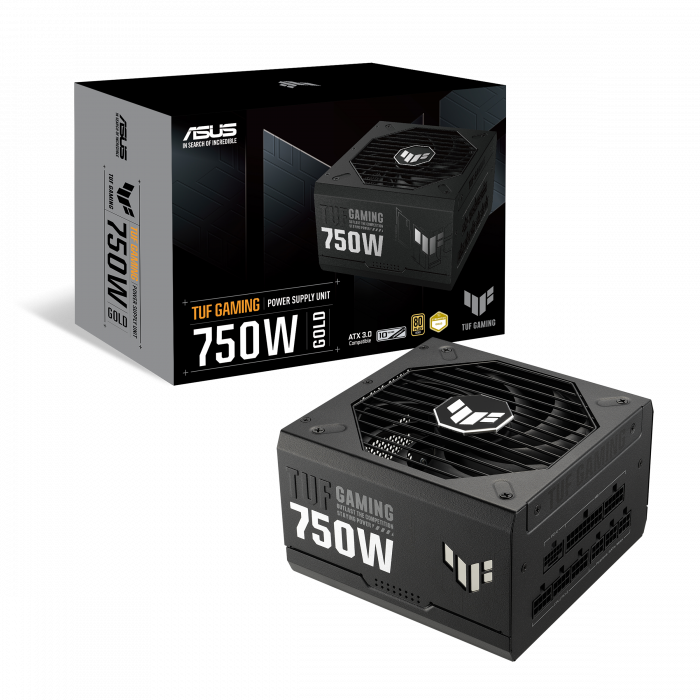 Блок питания ASUS TUF-GAMING-750G, full modular,  ATX12V/80Plus Gold, ATX 3.0, BLACK