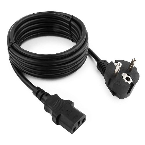 Кабель питания Cablexpert PC-186-10, 3.0м, Schuko-C13, 6А, черный, с заземлением