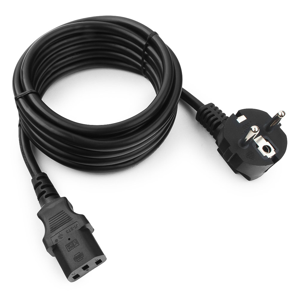 Cablexpert PC-186-1-3M қуат кабелі, Schuko-C13, 3м, қара