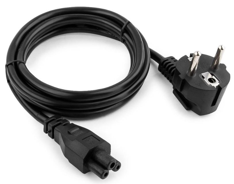 Кабель питания для ноутбуков Cablexpert PC-186-ML12-3M, 3м, Schuko- C5, 10А, черный
