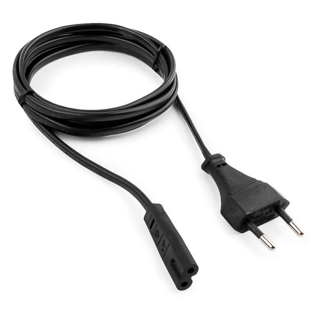 Кабель питания для ноутбуков и аудио/видео техники Cablexpert PC-184-VDE-1.8M, 1.8 м, CEE 7/16 - C7, черный