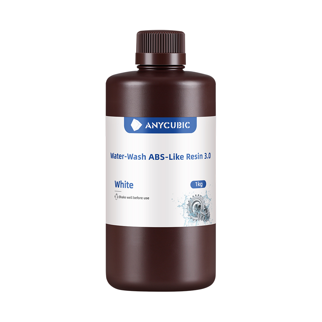 Фотополимерная смола Anycubic Water-Wash ABS-Like Resin 3.0 SSXAB3WH-10, 1 литр, Белый