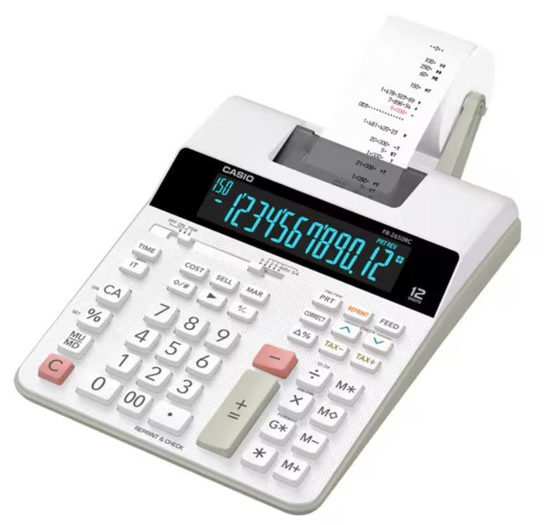 Калькулятор печатающий CASIO FR-2650RC-W-EC