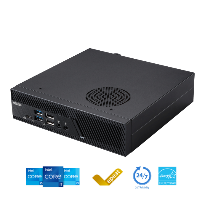 Мини ПК Asus PB63-B-B5106MH Intel Core™ i5 14400, 2xDDR5, M2 Nvme, SATA, LAN 1Gb, USB, DP, WIFI6