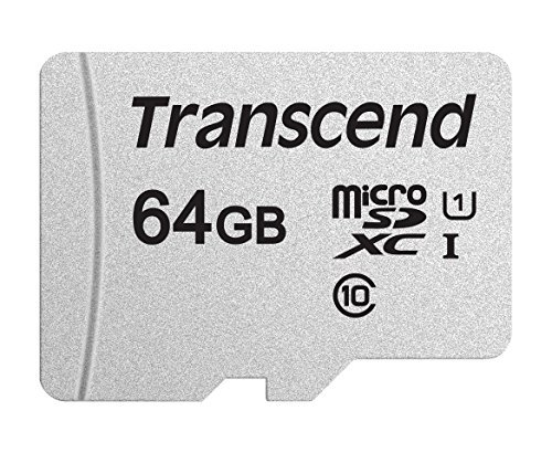 MicroSD 64GB Class 10 U1 Transcend TS64GUSD300S жадна картасы