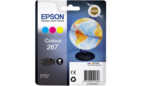 Epson C13T26704010 Tri-colour Ink картриджі WorkForce WF-100W