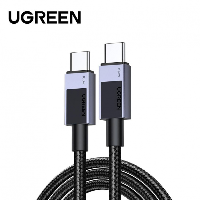 Кабель UGREEN L512 45065 USB-C to USB-C PD Fast Charging Cable Space Gray 3m
