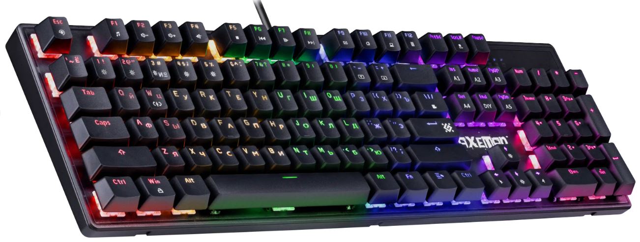 Клавиатура игровая механическая Defender Axeman GK-302 RU черный