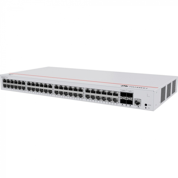Коммутатор Huawei S220-48P4S (L2, 48*10/100/1000BASE-T ports, 380W PoE+, 4*GE SFP ports, AC power)