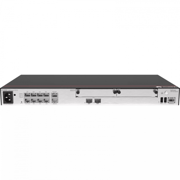 Маршрутизатор Huawei AR720 (2xGE combo WAN, 8xGE LAN, 2xUSB, 2xSIC, до 700 пользователей, производительность пересылки 6 Гбит/с)