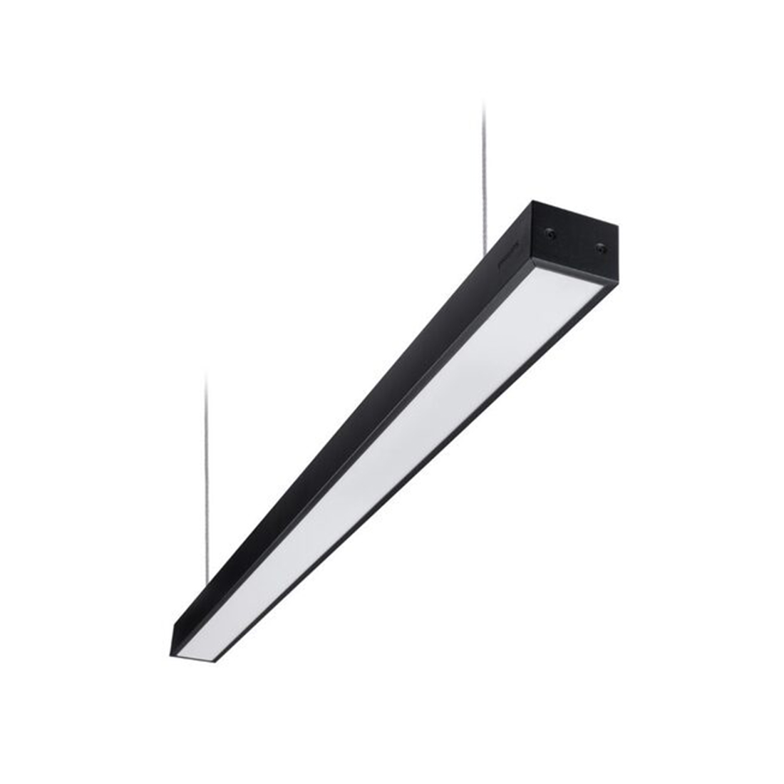 Линейный подвесной светильник, Philips, RC095V, LED26S/840-PSU-W07L120-BK-GM-G2, Мощность 28Вт. Световой поток 2600Лм, Температура 4000, Нейтральный, Индекс цветопередачи CRI80, Интегрированный нерегулируемый драйвер, Ширина 70мм, Длина 1200мм, Цвет черный, 2 поколение