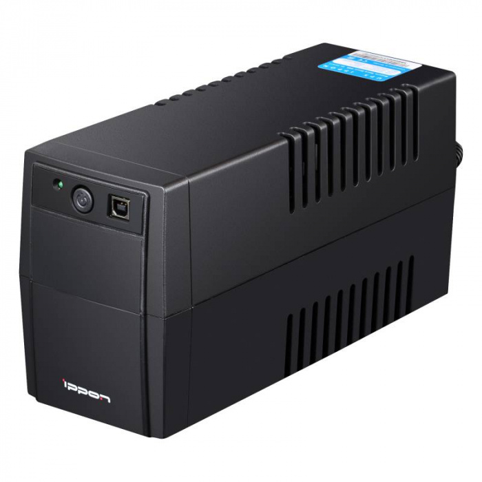 ИБП Ippon Back Basic 1050 Euro, 1050VA, 600Вт, AVR 162-275В, 2хEURO, управление по USB