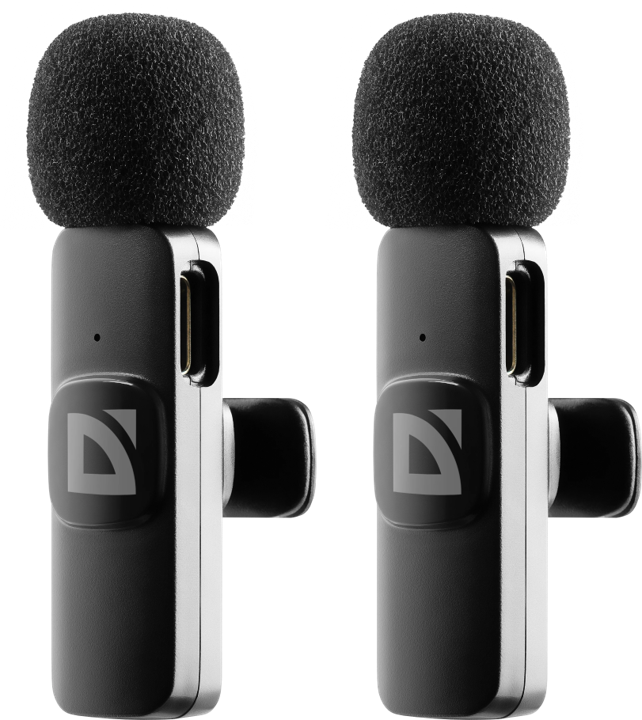 Микрофон петличный Defender Talky-138 wrls черный