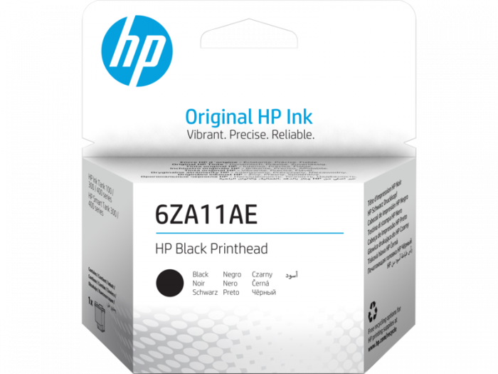 Печатающая головка HP Printhead черная для HP InkTank 100/300/400 и SmartTank 300/400 (6ZA11AE)