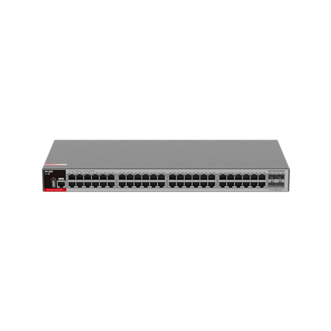 RUIJIE RG-S2915-48GT4MS-L басқарылатын L2+ коммутатор (48 x 10/100/1000 RJ45; 4 x 2.5GE/1GE SFP порттары)